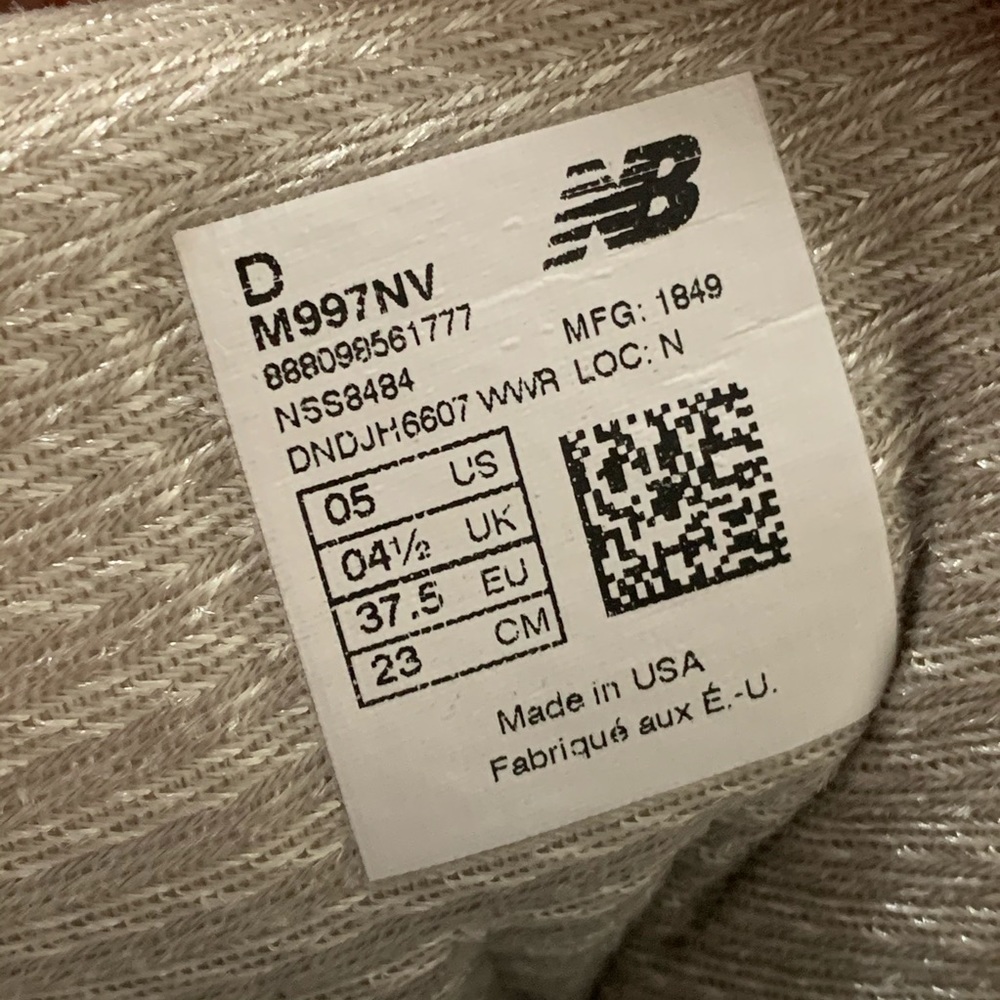 New Balance M997NV MADE IN USA 997 "REISSUE" - Picture 8 of 8